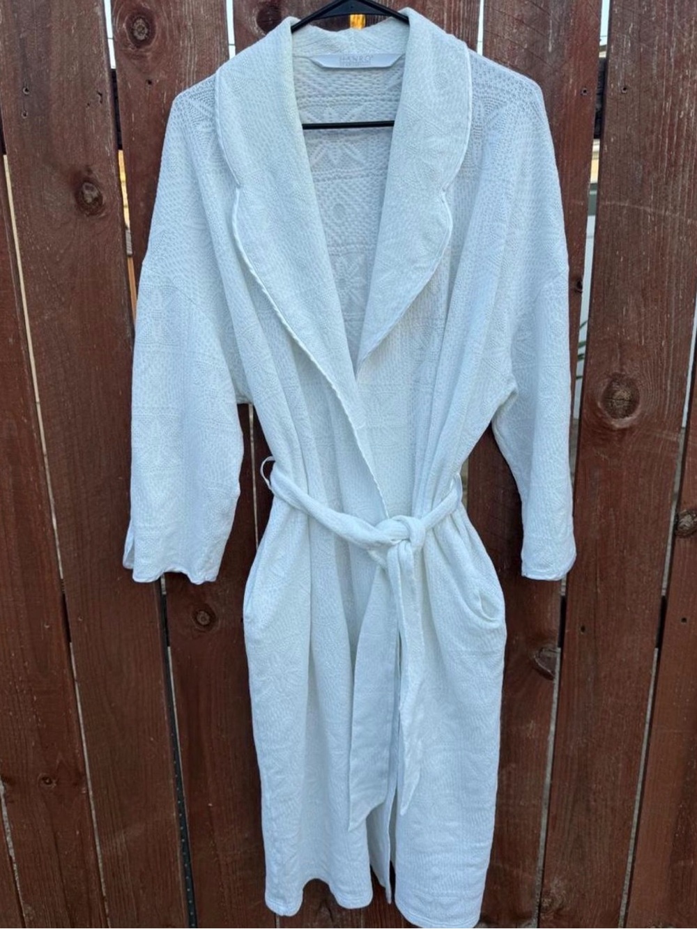 Hanro of Switzerland Cotton Knit Luxury Bathrobe Loungewear Women’s Medium